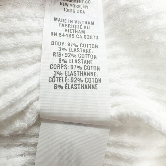 OFFLINE by Aerie Wow! Waffle Knit Long Sleeve T-Shirt in White Size XL - Picture 12 of 12